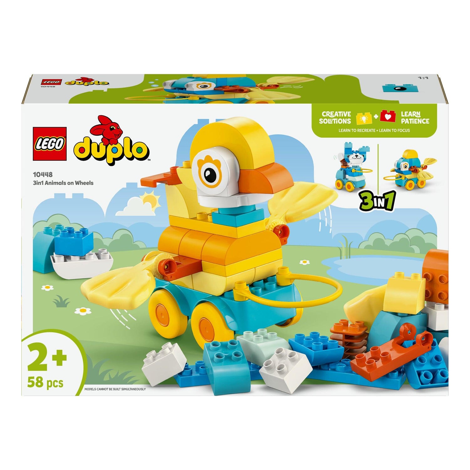 LEGO Duplo - Animais Sobre Rodas 3em1 - 10448