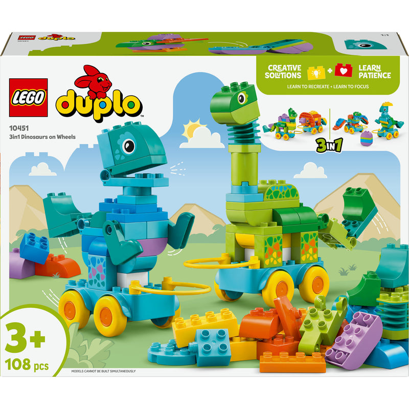 Dinossauros Sobre Rodas 3Em1 Lego-Duplo