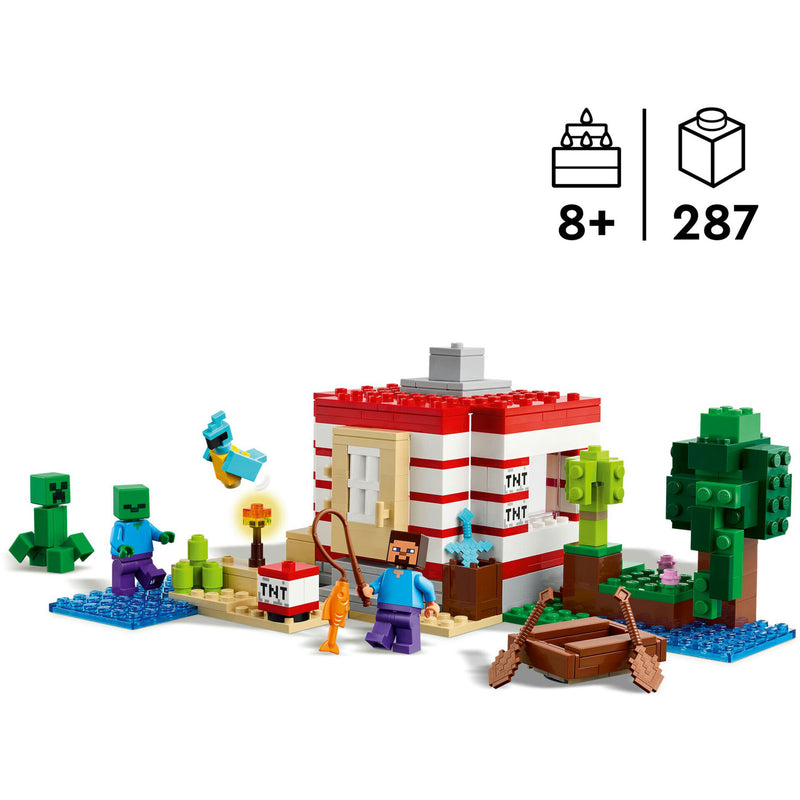 A Casa Tnt Da Selva Lego-Minecraft