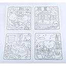 Conjunto 4 Telas 30*30Cm Para Colorir