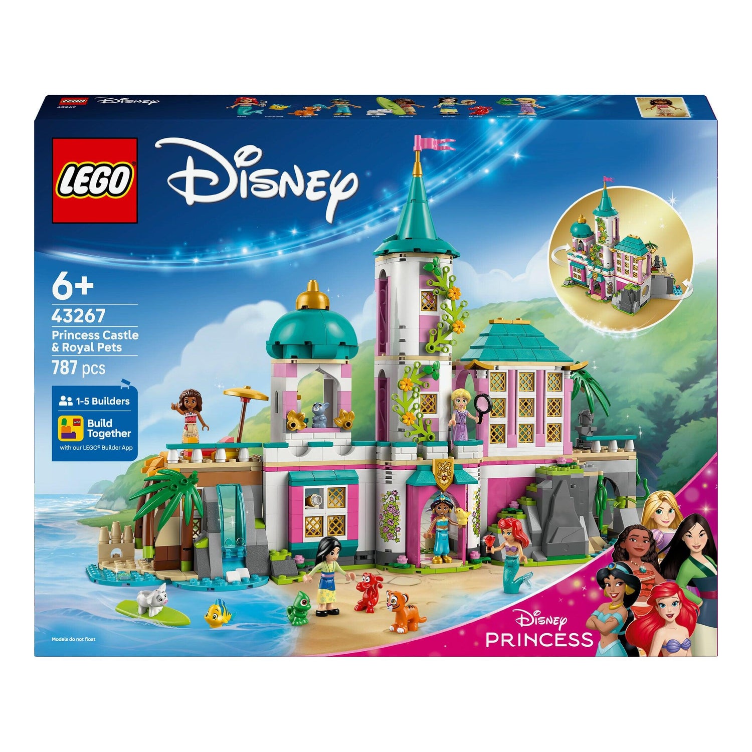 LEGO Disney - Castelo da Princesa & Animais de Estimação Reais - 43267