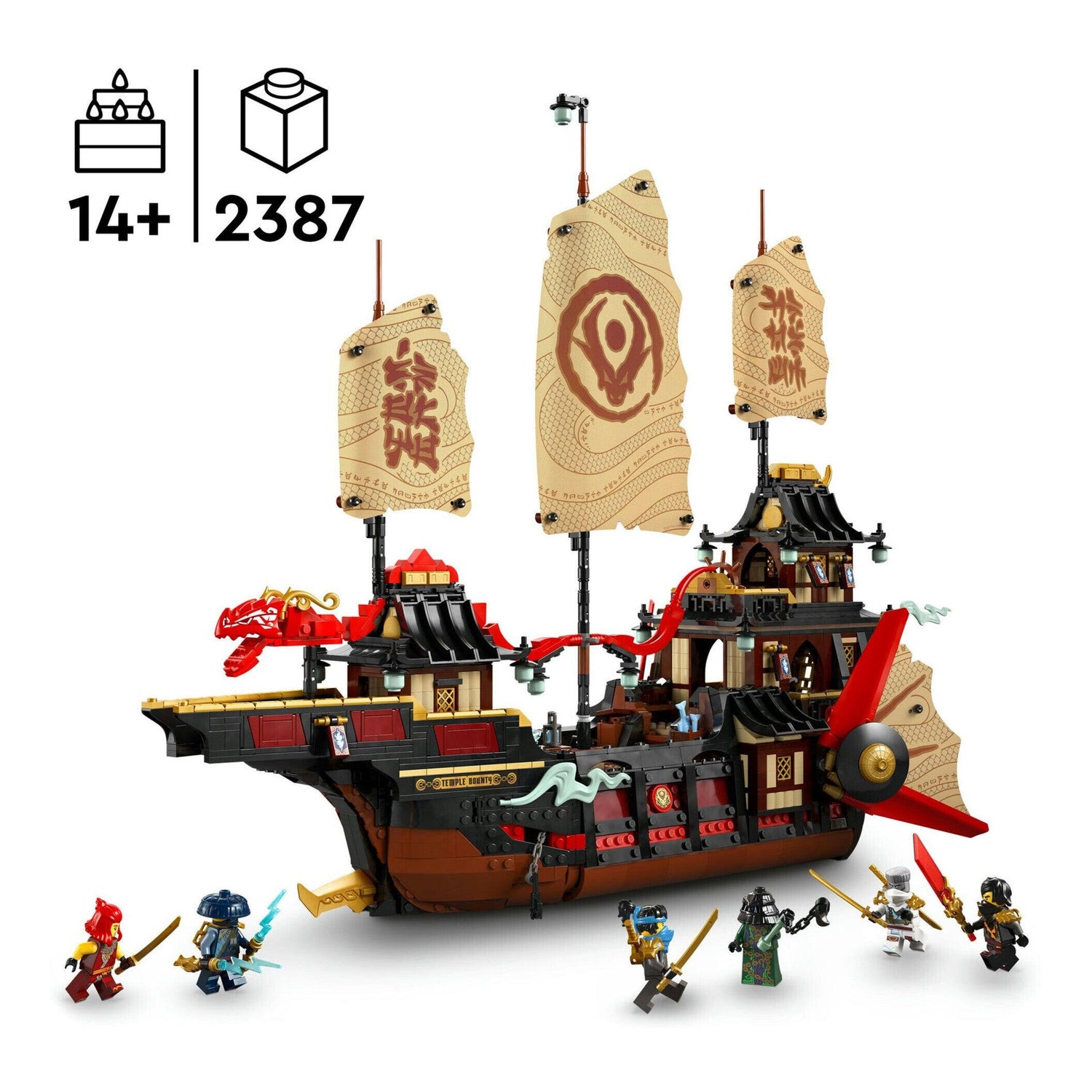 LEGO Ninjago - O Navio Pirata do Templo - 71848