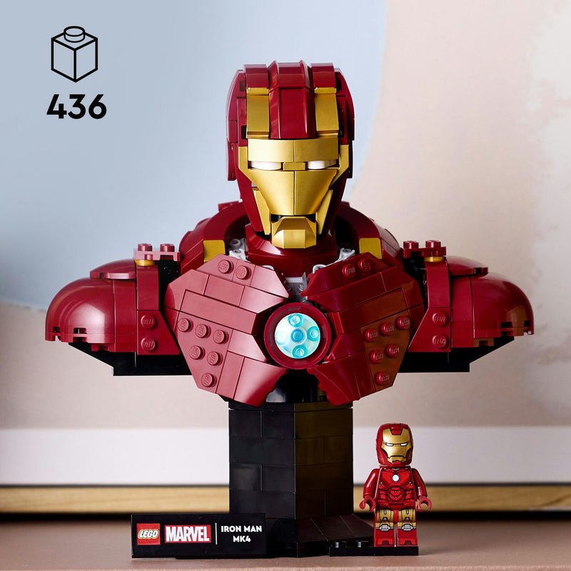 Busto Do Iron Man Mk4 Lego-Super Heroes