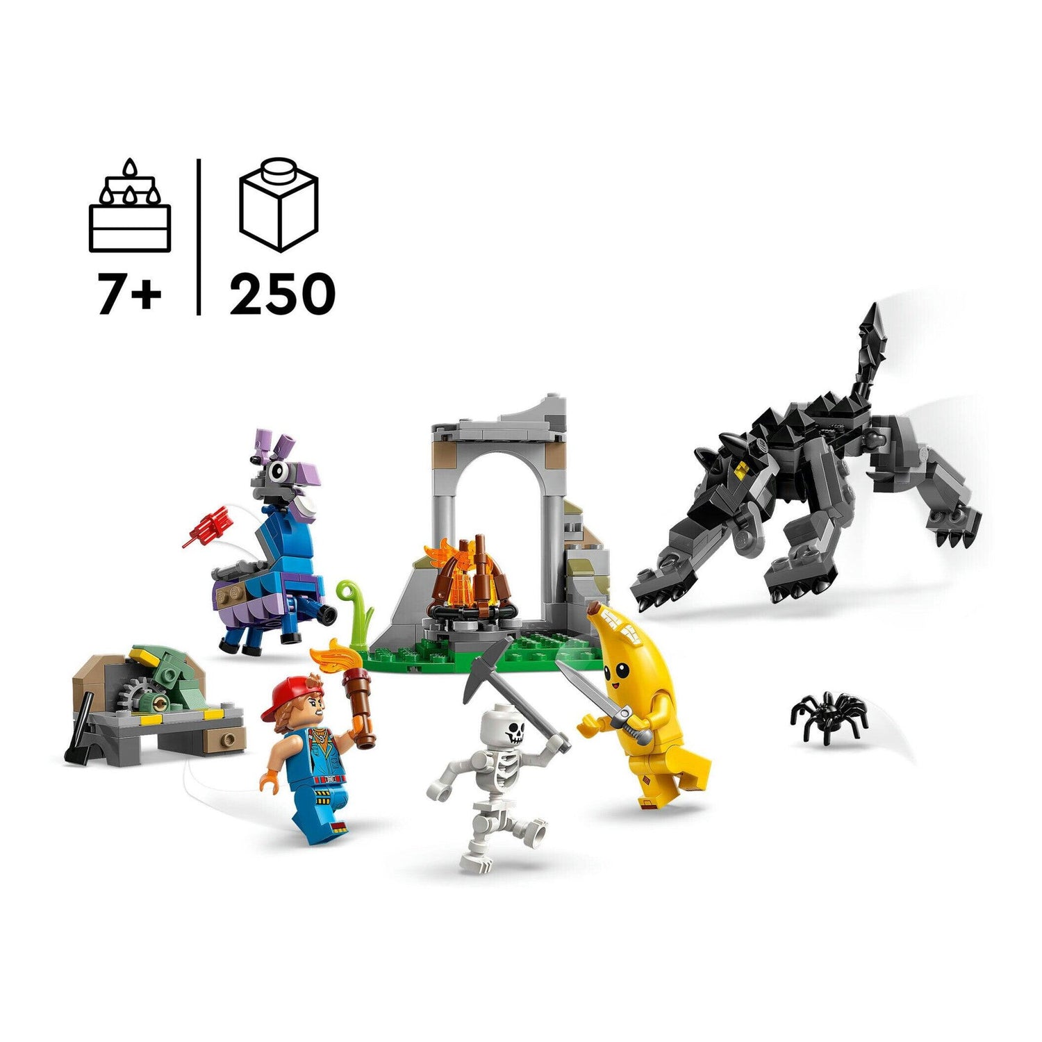 LEGO Fortnite - Acampamento de Peely e Sparkplug - 77075