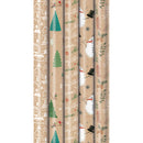 Rolo Papel Embrulho Trad Christmas 200X70