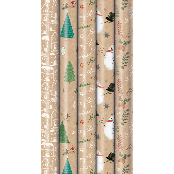 Rolo Papel Embrulho Trad Christmas 200X70