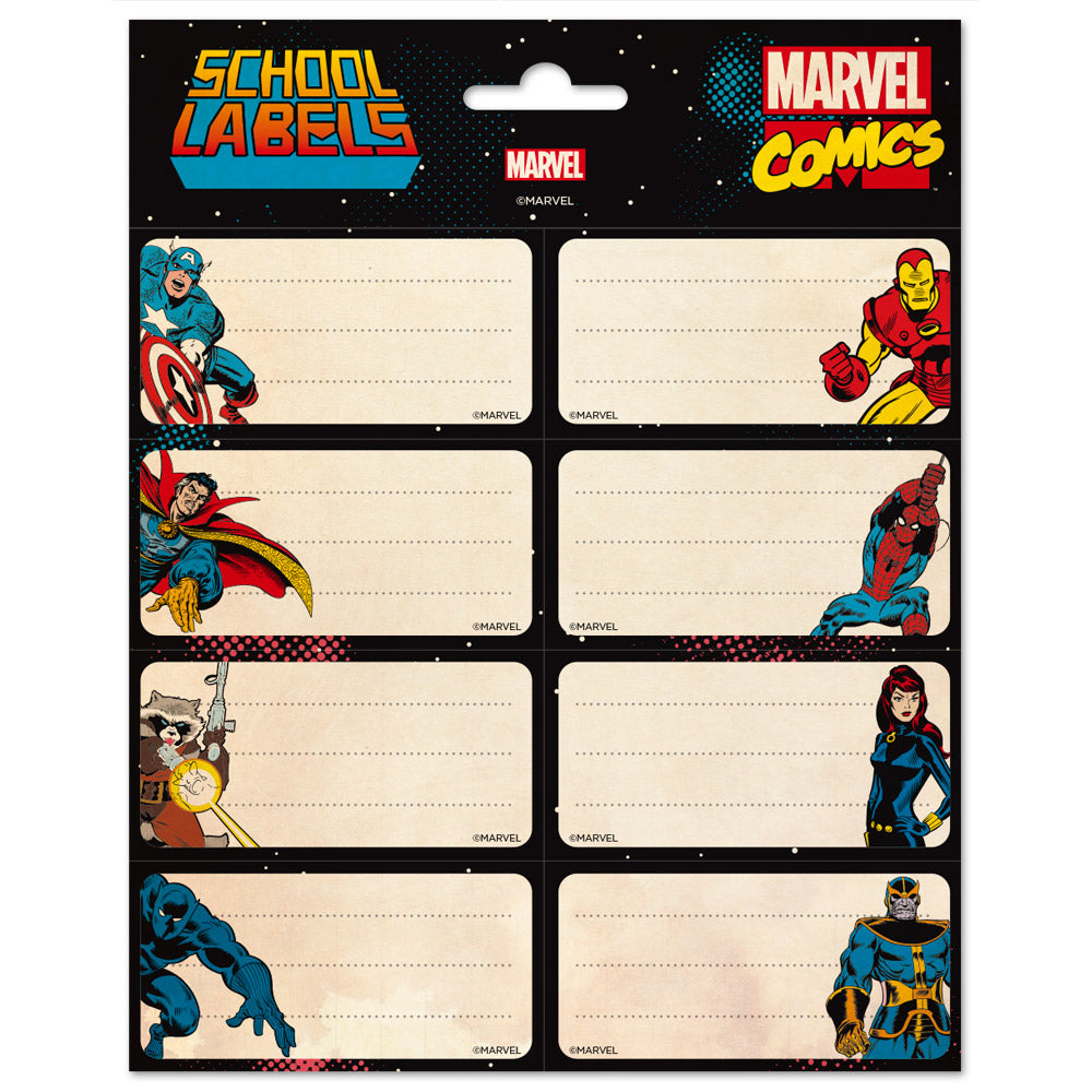 Etiquetas Adesivas Comics Avengers Marvel