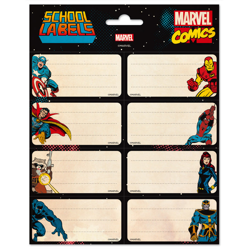 Etiquetas Adesivas Comics Avengers Marvel