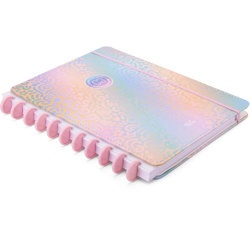 Caderno Disco A4 100 Folhas Pautado Marshmallow