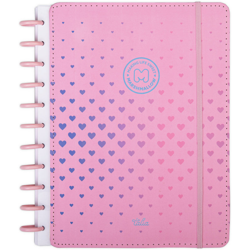 Caderno Disco A4 100 Folhas Pautado Marshmallow