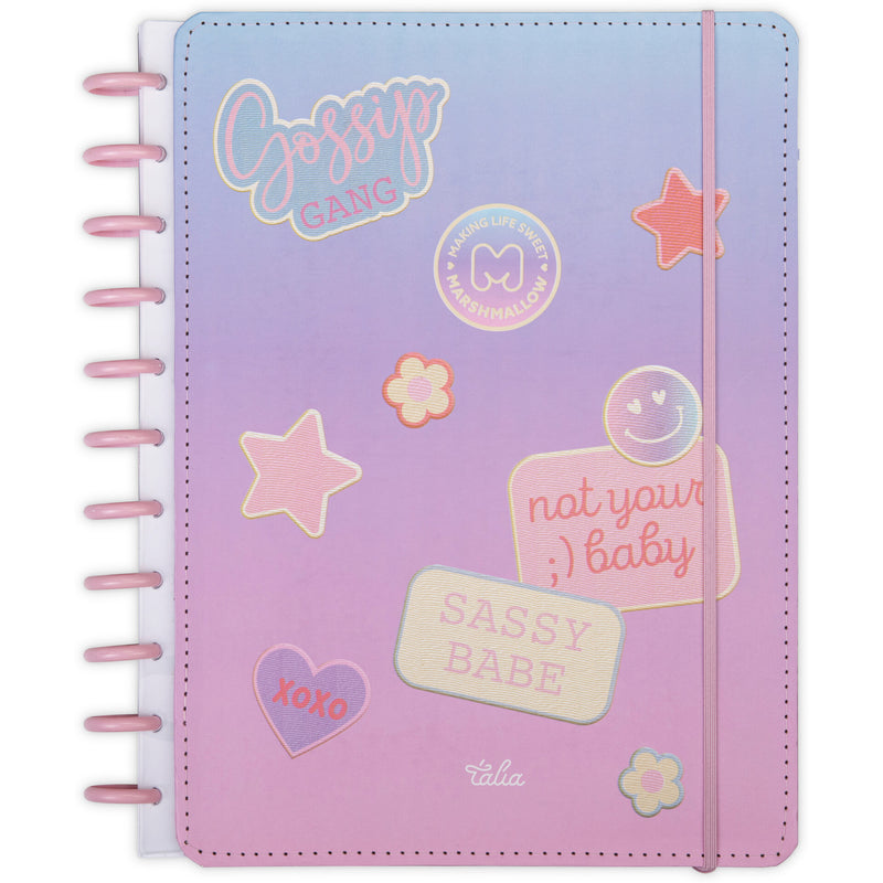 Caderno Disco A4 100 Folhas Pautado Marshmallow