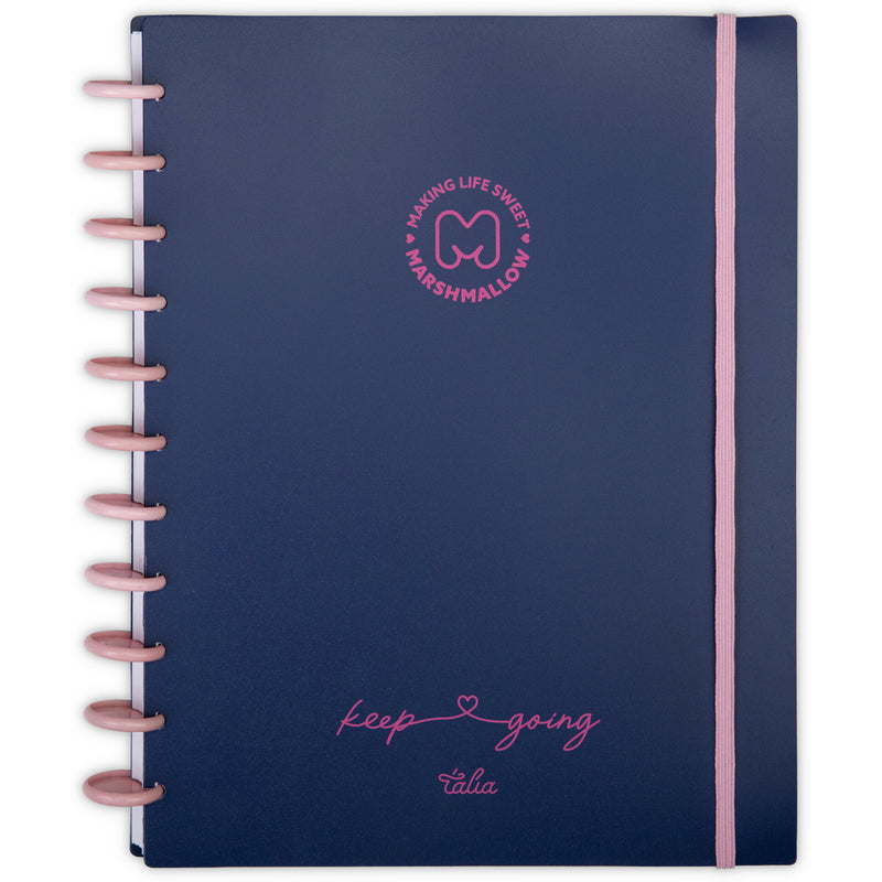 Caderno Disco A4 80 Folhas Pautado Marshmallow