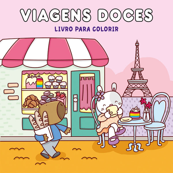 Viagens Doces - Livro para Colorir