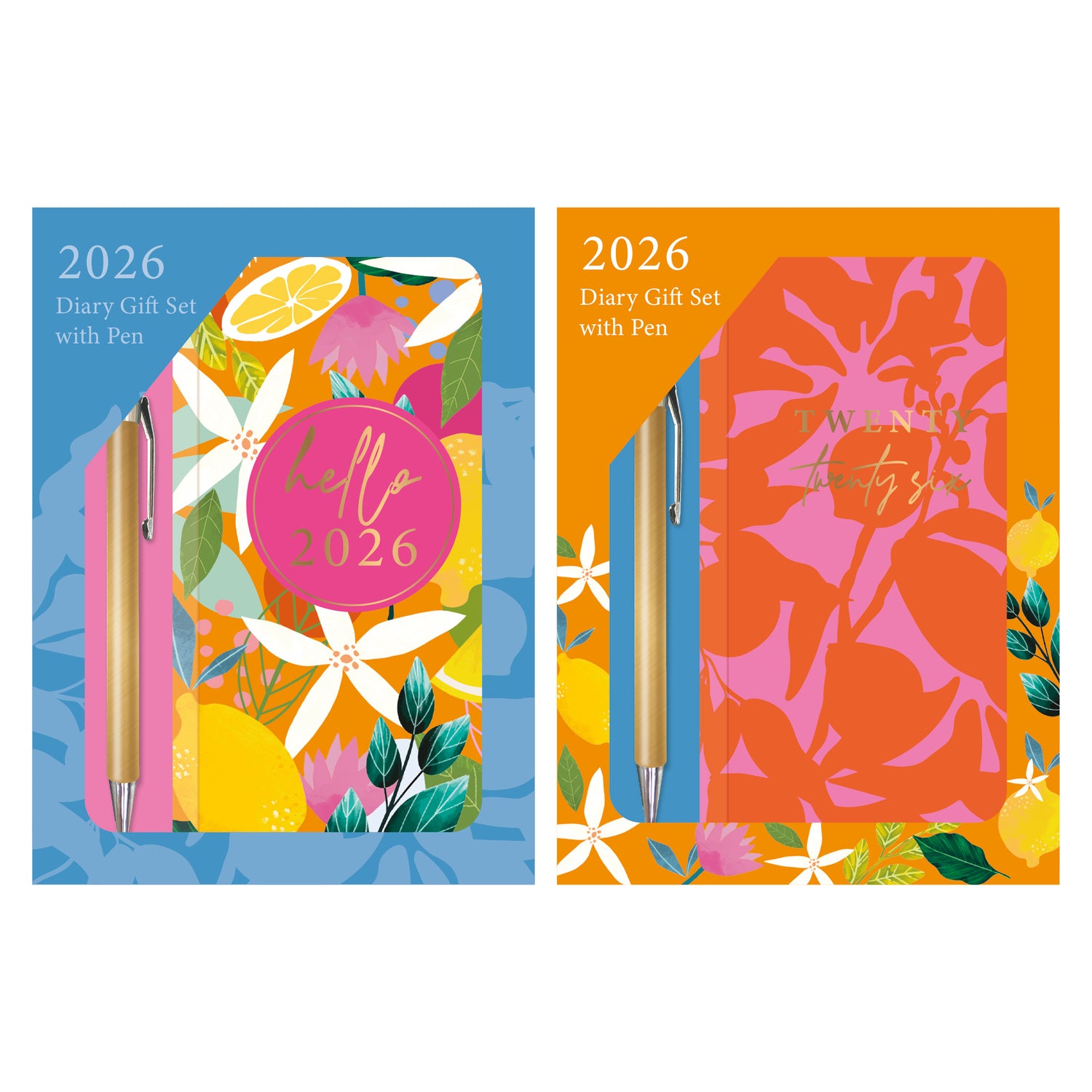 Conjunto Agenda 2026 Com Caneta - Tropical