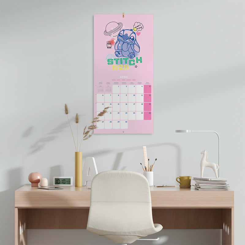 Calendário 2026 30X30 - Disney Stitch