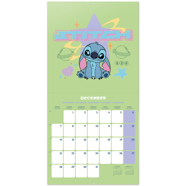 Calendário 2026 30X30 - Disney Stitch