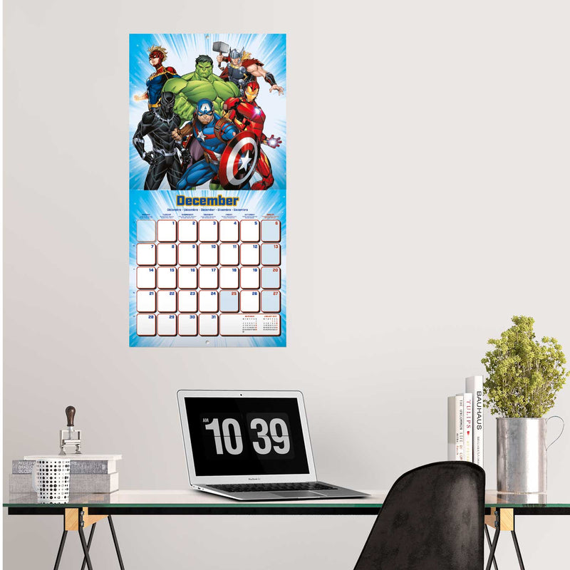 Calendário 2026 - Marvel Os Vingadores
