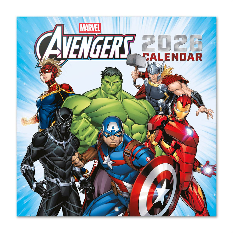 Calendário 2026 - Marvel Os Vingadores