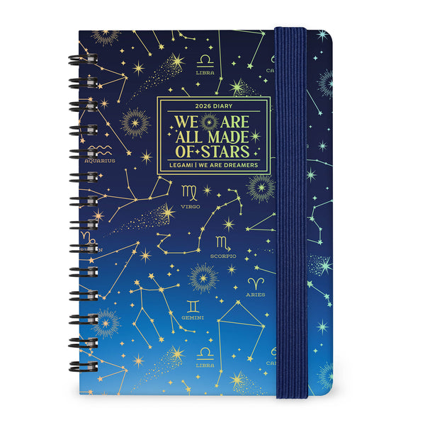 Agenda 12 Meses 2026 -Estrelas Espiral