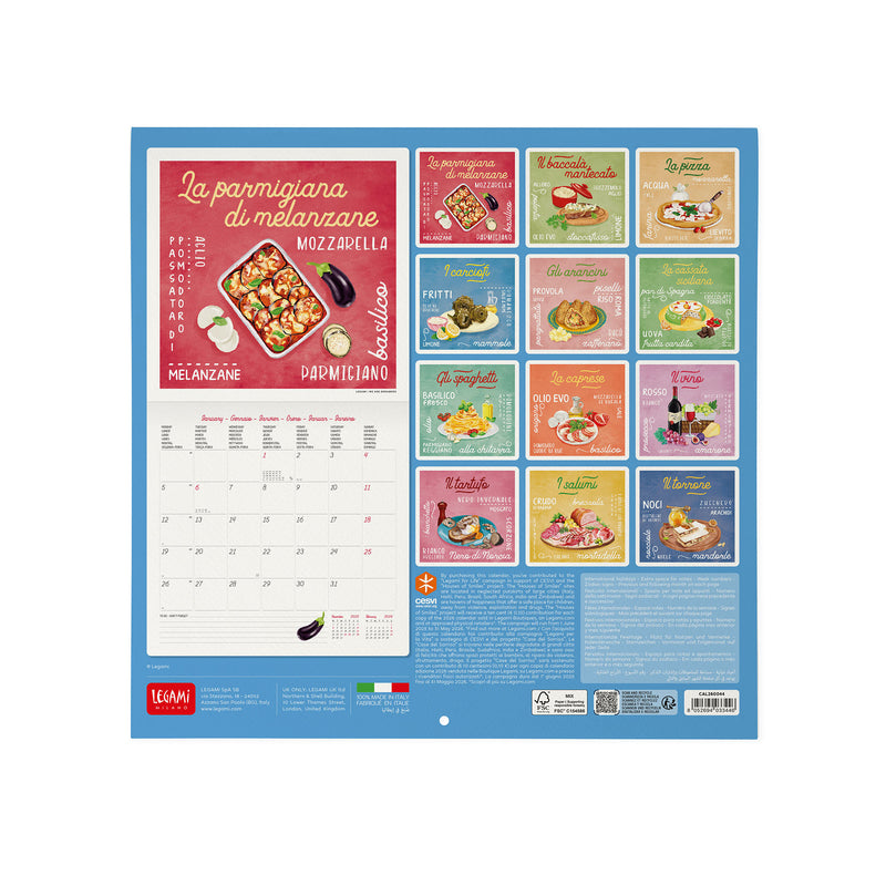 Calendário 2026 - La Dolce Vita 30X29