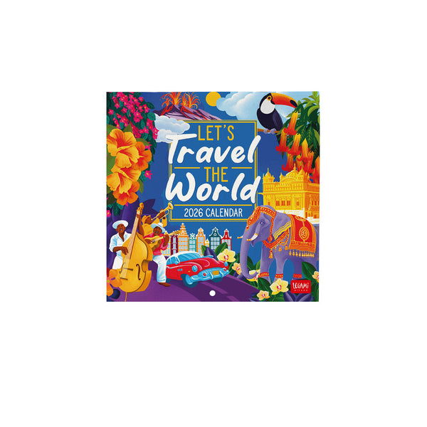Calendário 2026 - Lets Travel 18X18