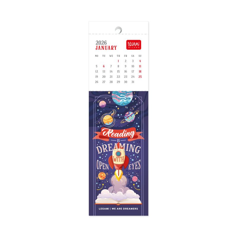 Calendário Marcador 2026 - Book Lovers