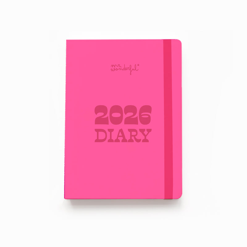 Agenda Bolso 2026 Semanal Rosa