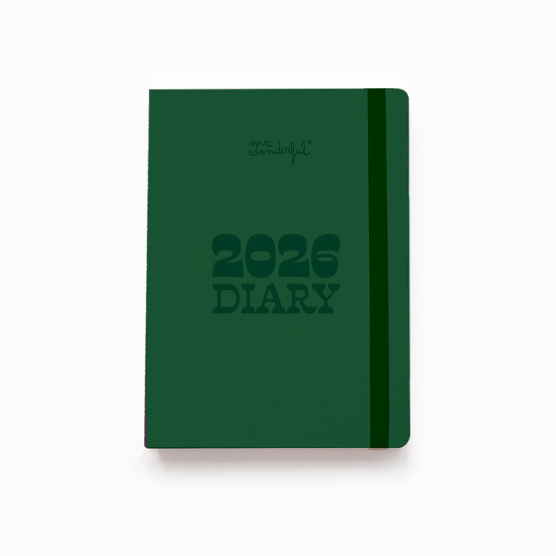 Agenda Bolso 2026 Semanal - Verde