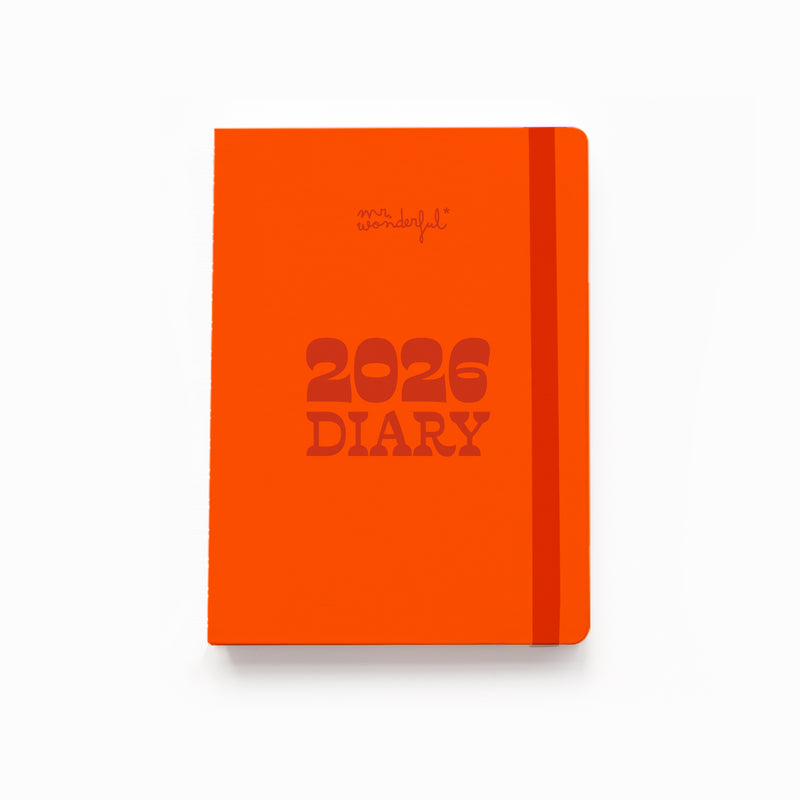 Agenda Bolso 2026 Semanal - Laranja