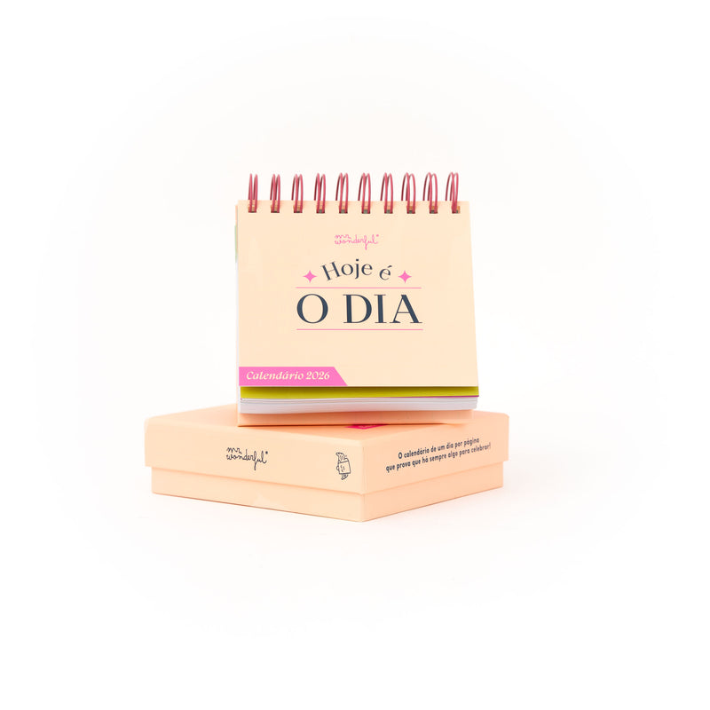 Calendário Diário 2026 - Hoje É O Dia...