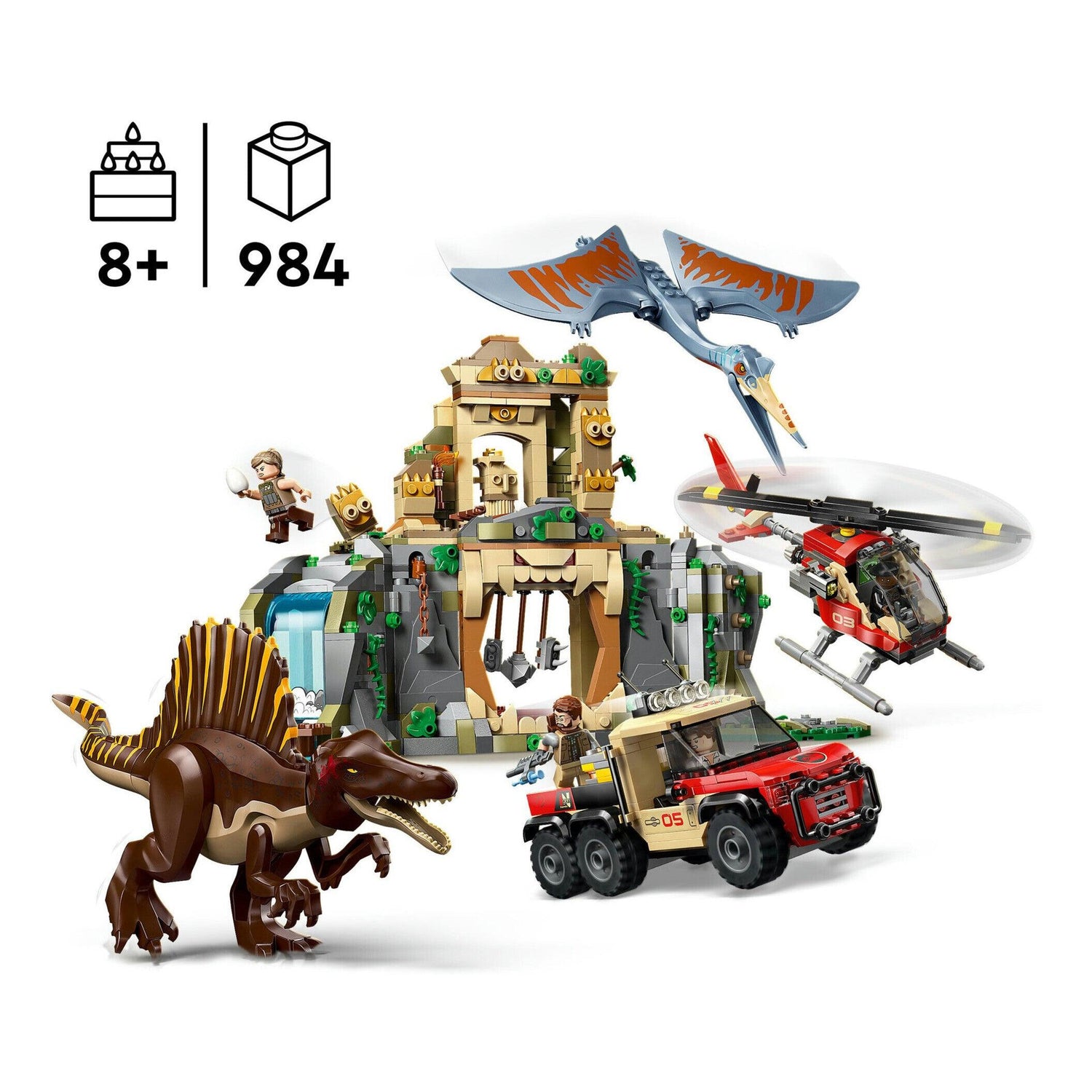 LEGO Jurassic World - Missão Aérea com Espinossauro e Quetzalcoatlus - 76976