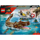 Missão De Barco Com Mosassauro Lego