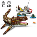 Missão De Barco Com Mosassauro Lego