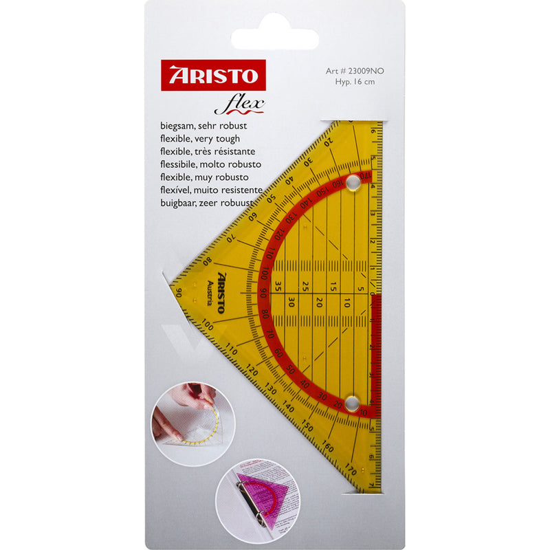 Esquadro Geométrico 16Cm Geoflex Aristo