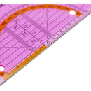 Esquadro Geométrico 16Cm Geoflex Rosa Aristo