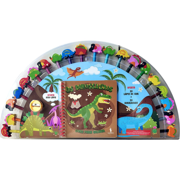Dinossauros: Colorir com 20 Lápis de Imagebooks