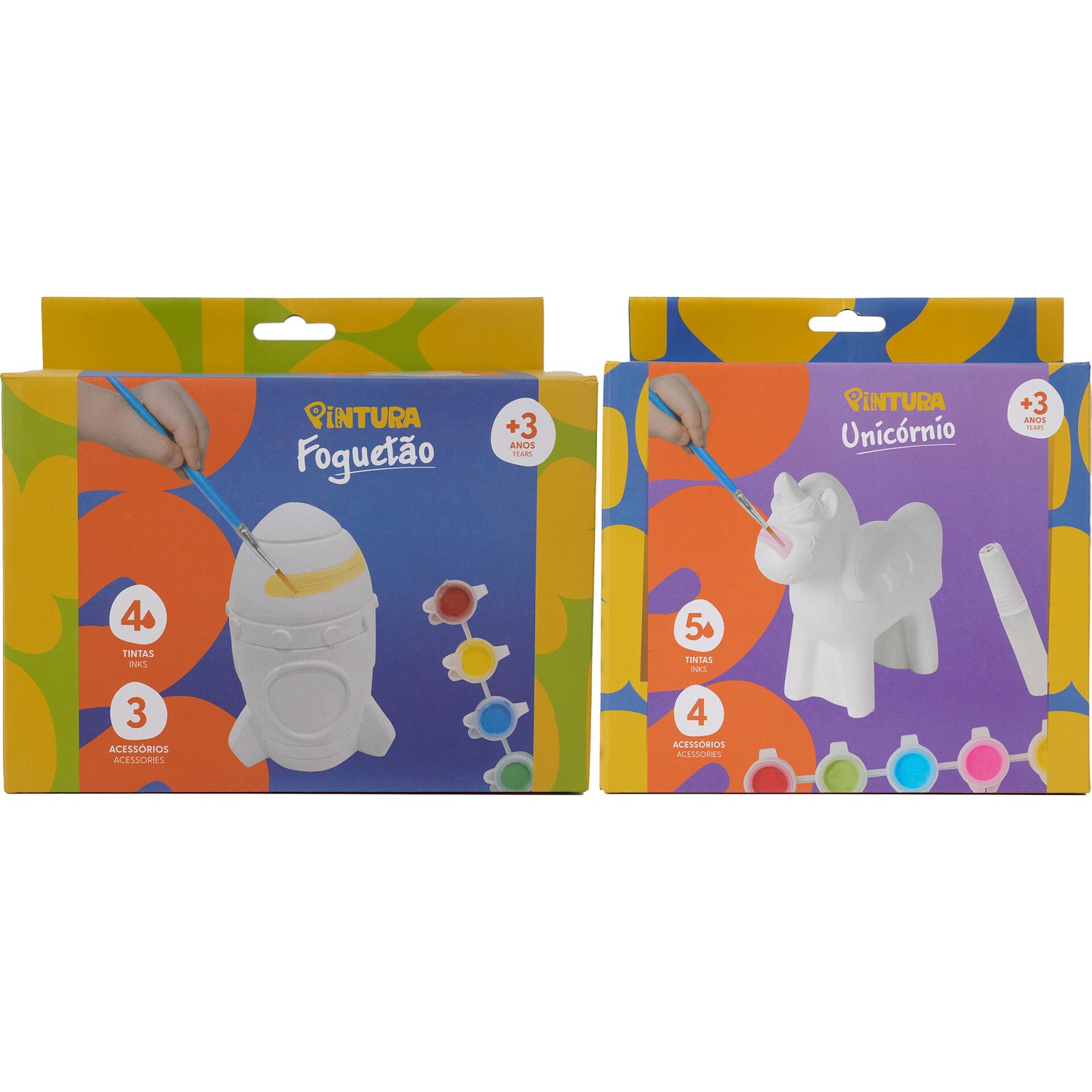 Kit Pinta tu Mesmo Foguetão/Unicórnio (vários modelos)
