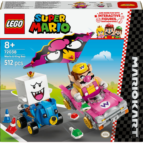Mario Kart - Wario E Rei Bu Lego-Sup Azul Marinho