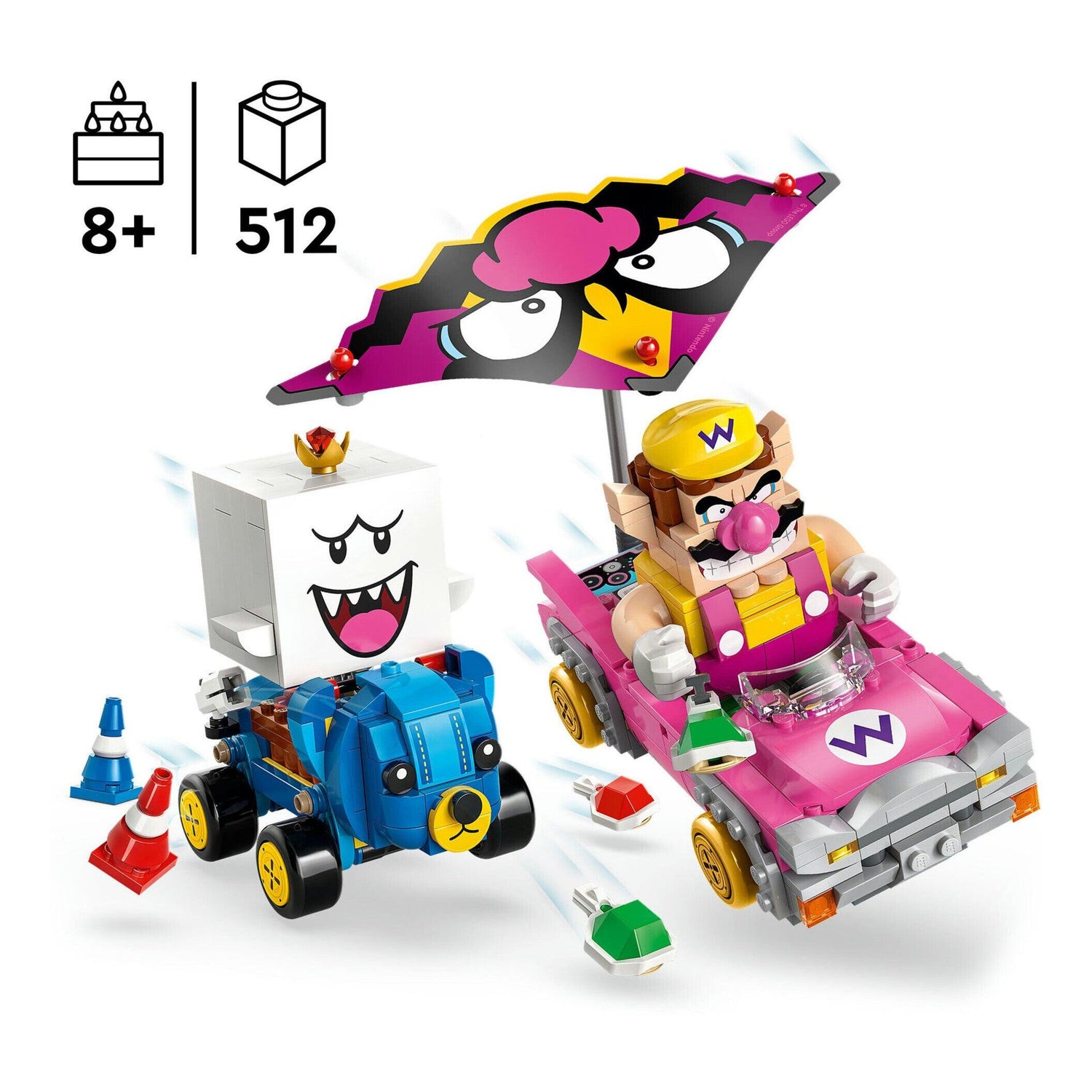 LEGO Super Mario - Mario Kart - Wario E Rei Bu - 72038
