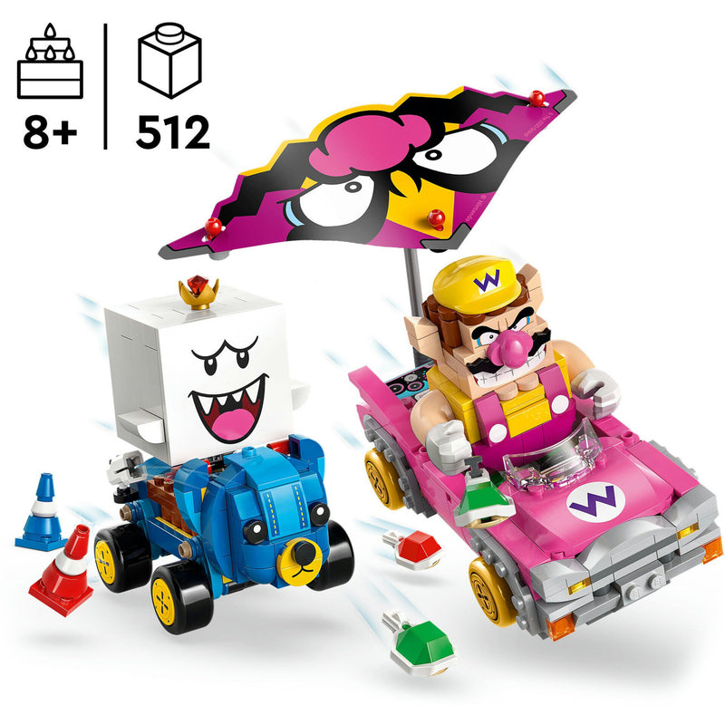 Mario Kart - Wario E Rei Bu Lego-Sup Azul Marinho