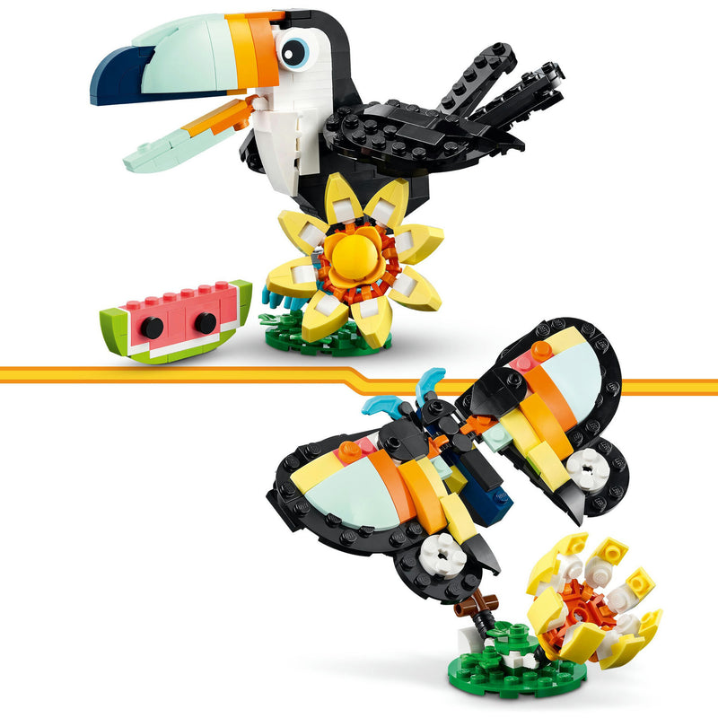 Animais Selvagens: Tucano Tropical Lego