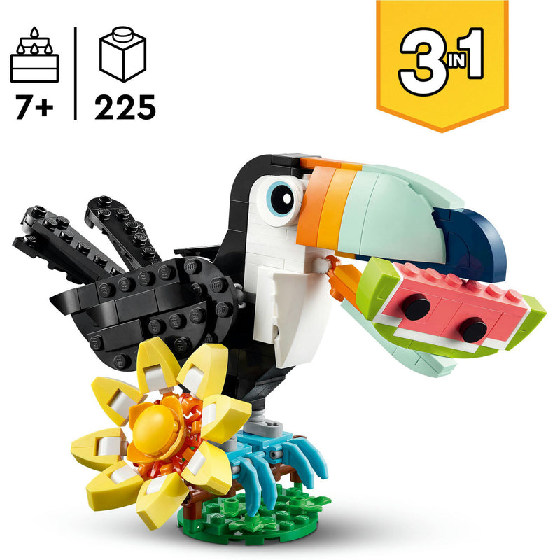 Animais Selvagens: Tucano Tropical Lego