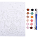 Tela Com Moldura E Aguarelas Para Pintar Números