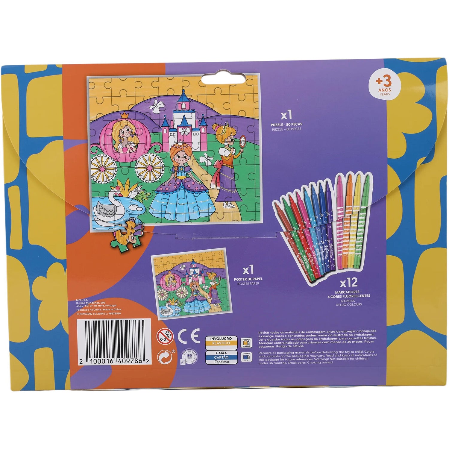 Kit Puzzle 80 Peças (vários modelos)