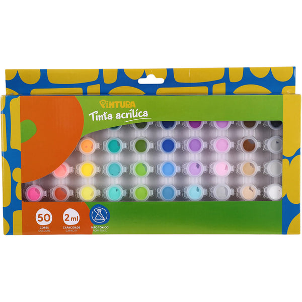 Conjunto 50 Aguarelas 2Ml