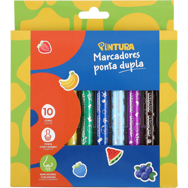 Conjunto 10 Marc Colorir Com Cheiro E Carimbo