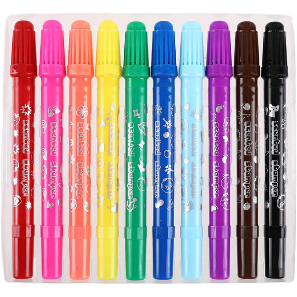 Conjunto 10 Marc Colorir Com Cheiro E Carimbo