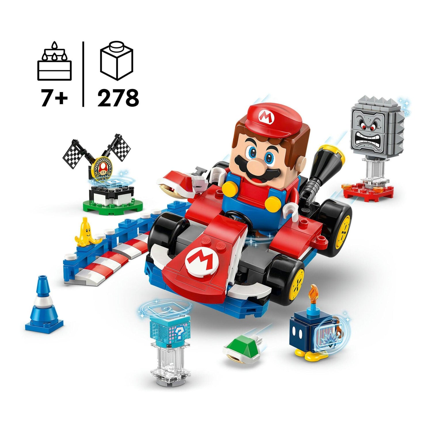 LEGO Super Mario - Mario Interativo E Kart Padrão - 72043