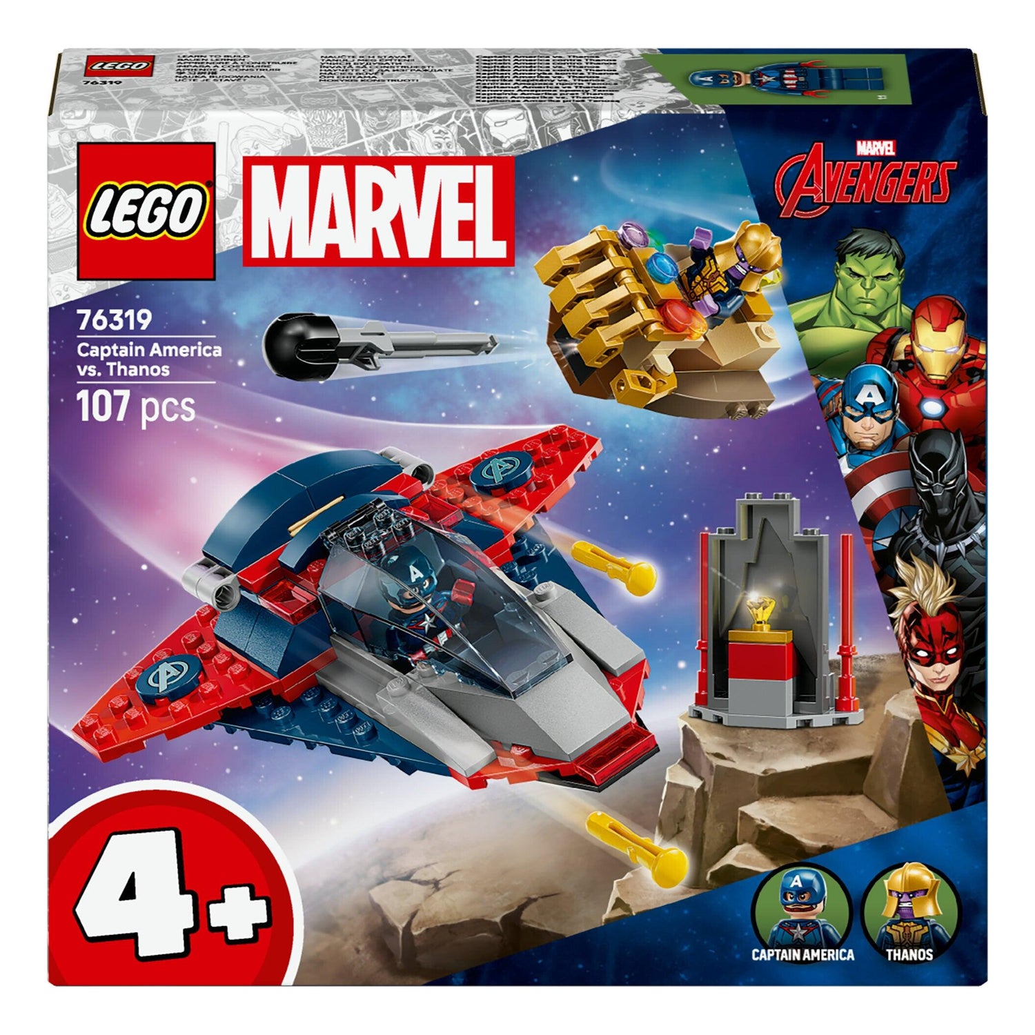 LEGO Marvel - Capitão América Contra Thanos - 76319