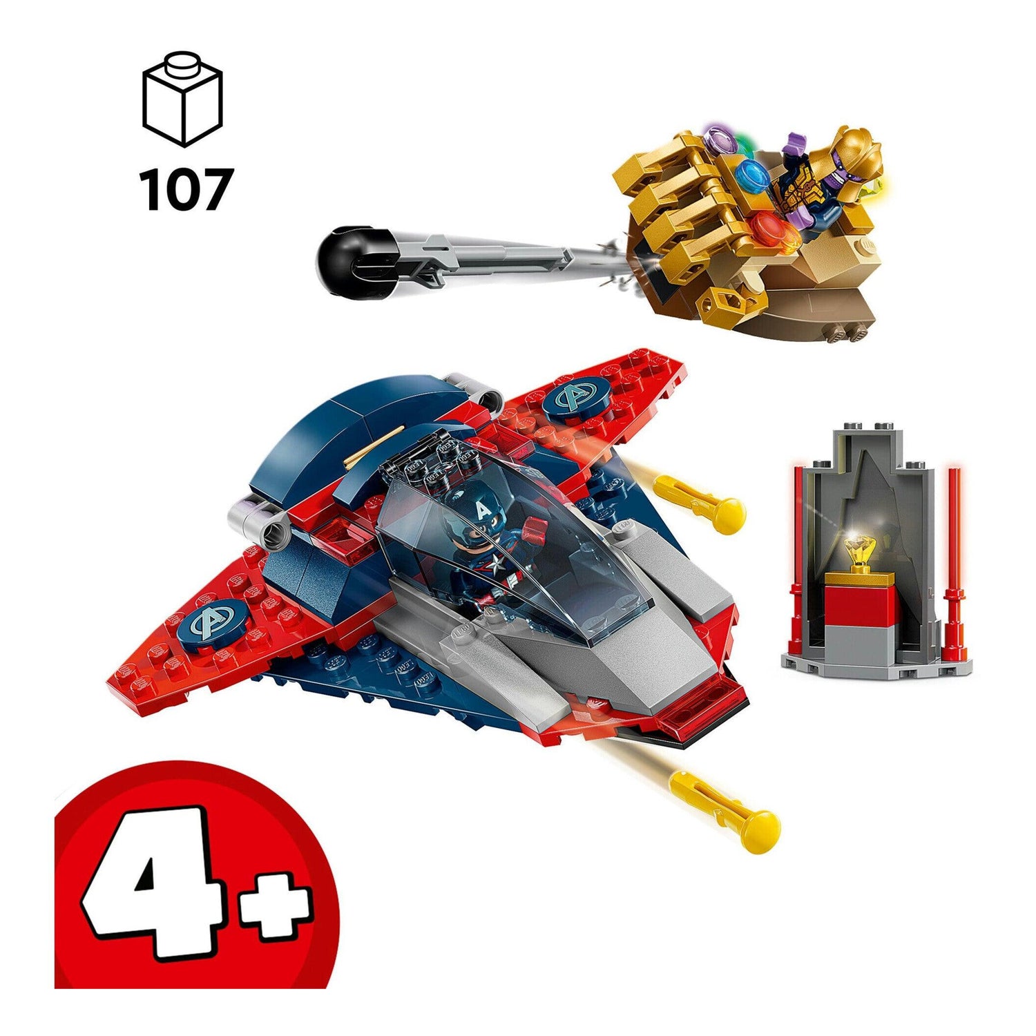LEGO Marvel - Capitão América Contra Thanos - 76319
